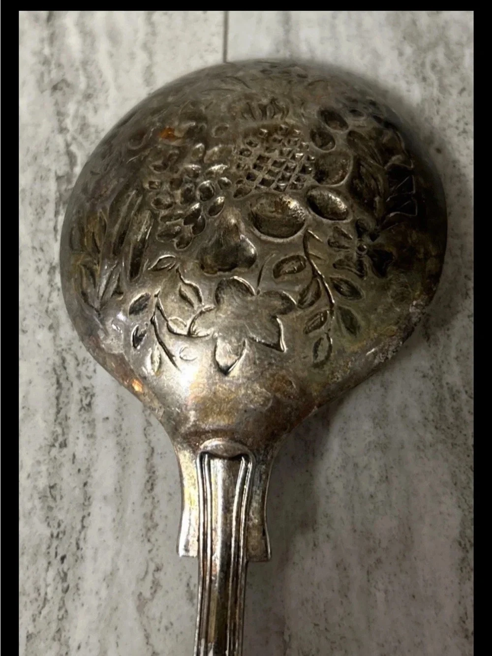 WA England 1 Silverplate Kings Pattern Large Berry Spoon